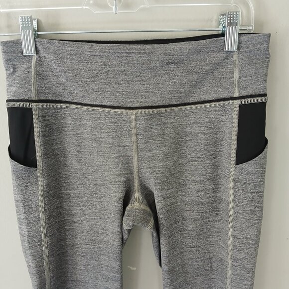 Lululemon Women's Pace Rival Size 6 Crop Leggings Gray Activewear Athleisure M m - Picture 2 of 16